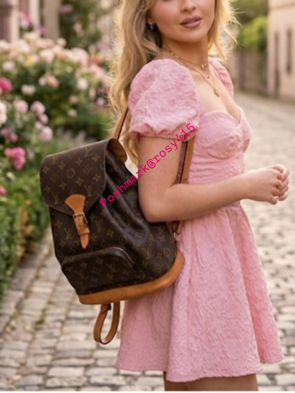 Louis Vuitton backpack montsouris mm LV monogram bag vintage designer backpack